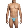 MOB - TANGA TRANSPARENTE CON FORMA DE T AQUA TALLA L-XL