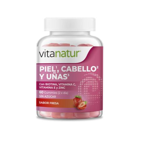 Gominolas Piel Cabello Uñas 60 Gummies Vitanatur