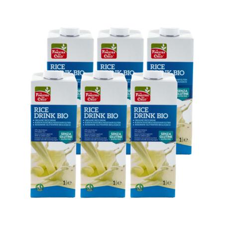 Bebida de Arroz sin gluten Bio 6x1l La Finestra