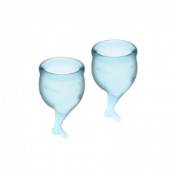 Copas Masturbadoras Feel Secure Light Blue Pack de 2