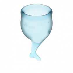 Copas Masturbadoras Feel Secure Light Blue Pack de 2