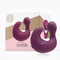Swamson Anillo Estimulador Silicona Recargable USB Púrpura