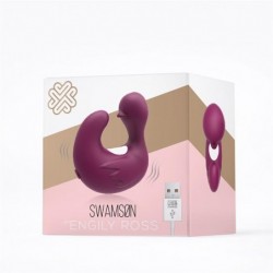 Swamson Anillo Estimulador Silicona Recargable USB Púrpura