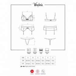 Wonderia Set 3 Piezas Color Negro