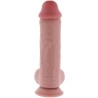 GET REAL - PENE REALÍSTICO DELUXE CON TESTÍCULOS EXTRA GRUESO 28 CM