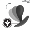 ADDICTED TOYS - SET DE 3 PLUG ANAL SILICONA MODELO 3