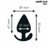 ADDICTED TOYS - PLUG ANAL SILICONA TALLA S 5,3 CM