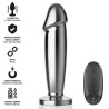INTENSE - PLUG ANAL 10 VIBRACIONES METAL EN FORMA DE DILDO CON CONTROL REMOTO S