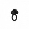 Anillo para Pene con Vibración Conejito Silicona - Negro
