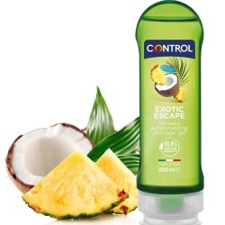 CONTROL - 2 EN 1 MASSAGE and PLEASURE EXOTIC 200 ML