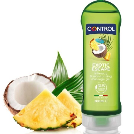 CONTROL - 2 EN 1 MASSAGE and PLEASURE EXOTIC 200 ML