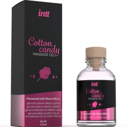 INTT MASSAGE and ORAL SEX - GEL DE MASAJE CON SABOR A ALGODÓN DE AZUCAR Y EFECTO CALOR