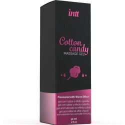 INTT MASSAGE and ORAL SEX - GEL DE MASAJE CON SABOR A ALGODÓN DE AZUCAR Y EFECTO CALOR