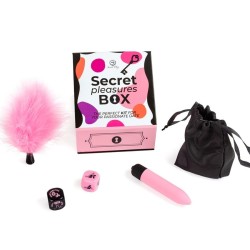 SECRET PLAY - CAJA DE PLACERES PARA PAREJAS DADOS BALA VIBRADORA PLUMERO
