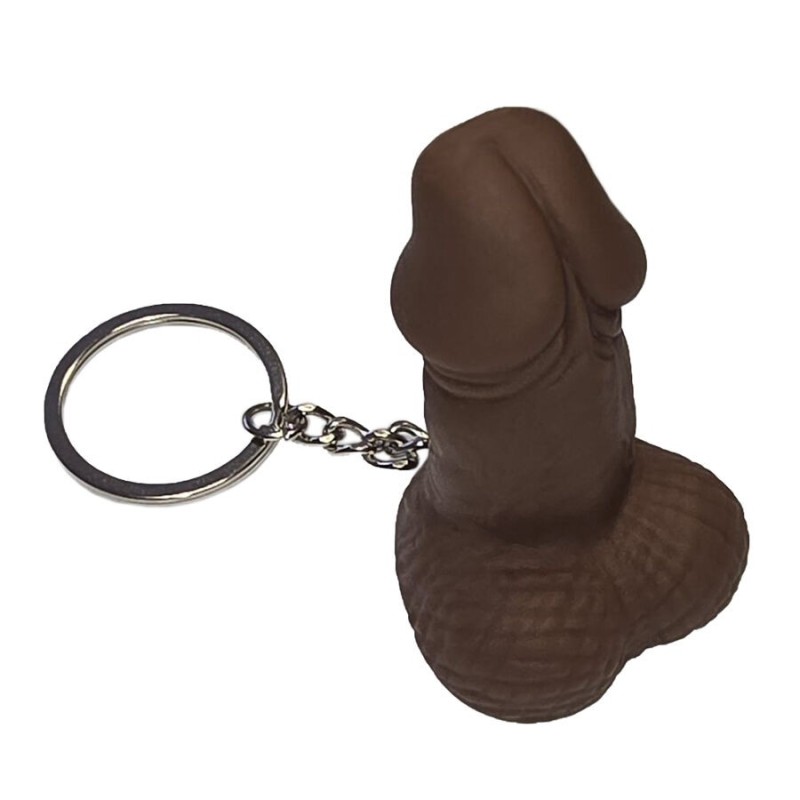 DIABLO PICANTE - SILBATO LLAVERO CON FORMA DE PENE MULATO