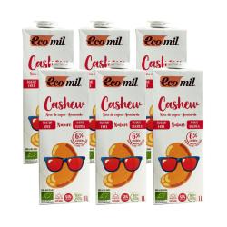 Bebida de Anacardo (cashew) nature sin Azucar Bio 6x1L Ecomil