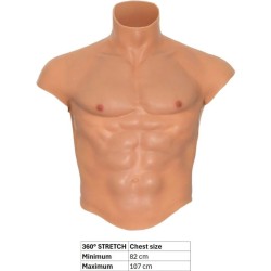 HIDDEN DESIRE - ALTER EGO CAMISETA SILICONA TORSO MASCULINO CON ABDOMINALES NATURAL