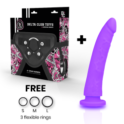 DELTA CLUB - TOYS ARNES DILDO LILA SILICONA MEDICA 17 CM -O- 3 CM