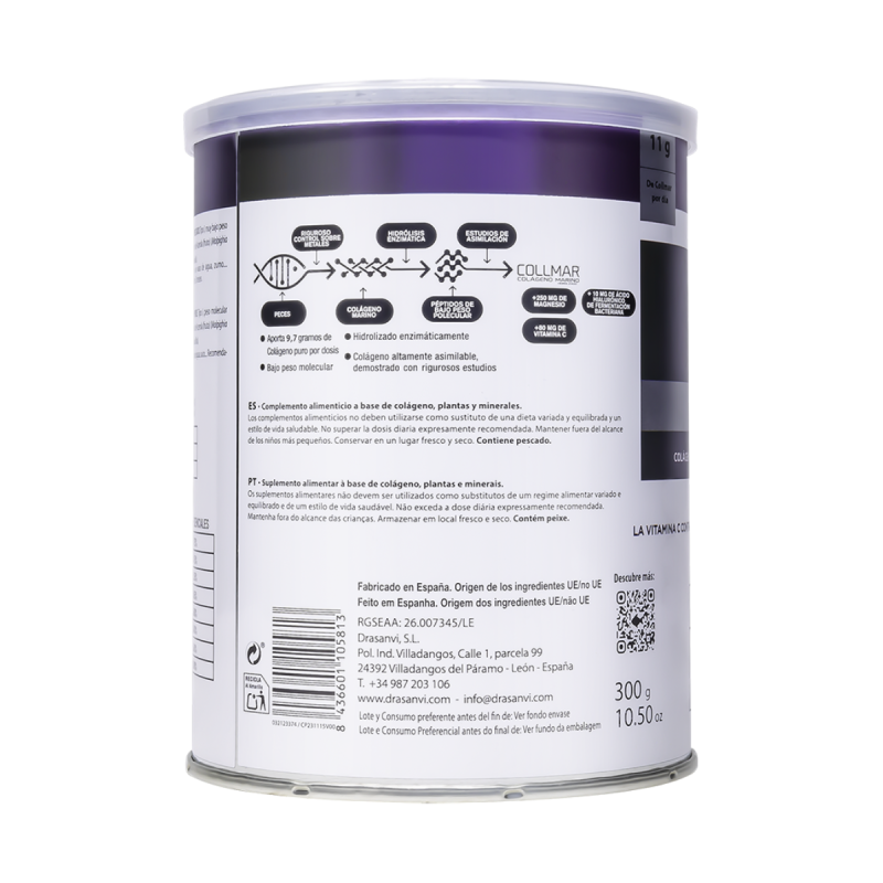 Collmar Colageno Marino Hidrolizado (magnesio) 300g Drasanvi