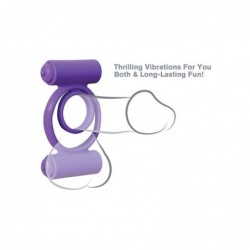 Fantasy C-Ringz Anillo Vibrador de Silicona Double Delight Púrpura