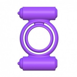 Fantasy C-Ringz Anillo Vibrador de Silicona Double Delight Púrpura