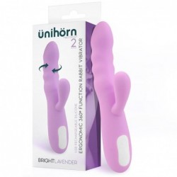 Brightlavender Vibrador y Rotador Doble Motor 360º USB Silicona