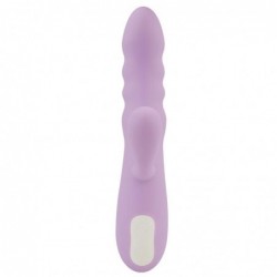 Brightlavender Vibrador y Rotador Doble Motor 360º USB Silicona