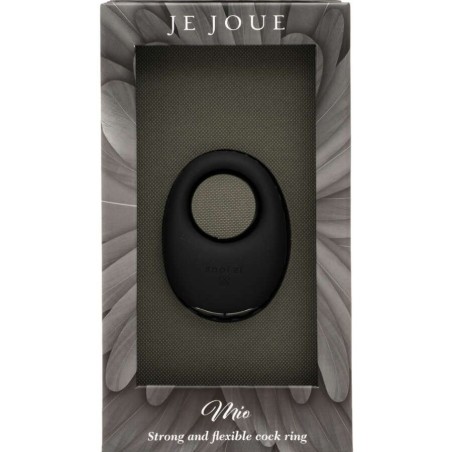 JE JOUE - MIO ANILLO PARA EL PENE VIBRADOR FUERTE Y FLEXIBLE NEGRO