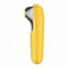 Dual Love Vibrador y Succionador con Aire Pulsado Amarillo