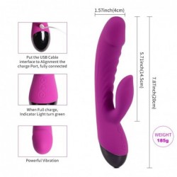 Vibrador Silicona USB Yan 20 cm