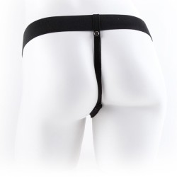 FETISH FANTASY SERIES - ARNÉS AJUSTABLE CONTROL REMOTO PENE REALÍSTICO CON TESTÍCULOS 23 CM