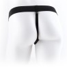FETISH FANTASY SERIES - ARNÉS AJUSTABLE CONTROL REMOTO PENE REALÍSTICO CON TESTÍCULOS 23 CM