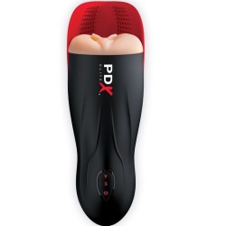 PDX ELITE - MASTURBADOR STROKER FUCK-O-MATIC VAGINA DOBLE VIBRACIÓN PENE and TESTÍCULOS