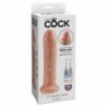 King Cock Dildo Realista con Glande Retractil Color Natural 7