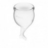 Copas Menstruales Feel Secure Transparent Pack de 2