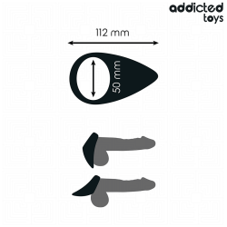 ADDICTED TOYS - ANILLO CON FORMA DE LÁGRIMA PARA EL PENE