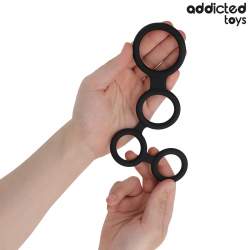 ADDICTED TOYS - ANILLO PARA EL PENE CON DIVISORES PARA TESTÍCULOS