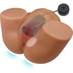 CRAZY BULL - GERIANN TRASERO FEMENINO REALISTA VIBRADOR and SUCCIONADOR CON SONIDO 5.5 KG