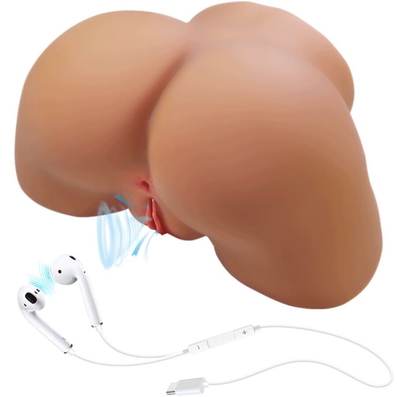 CRAZY BULL - ILANA TRASERO FEMENINO REALISTA VIBRADOR and SUCCIONADOR CON SONIDO 6.8 KG