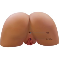 CRAZY BULL - ILANA TRASERO FEMENINO REALISTA VIBRADOR and SUCCIONADOR CON SONIDO 6.8 KG