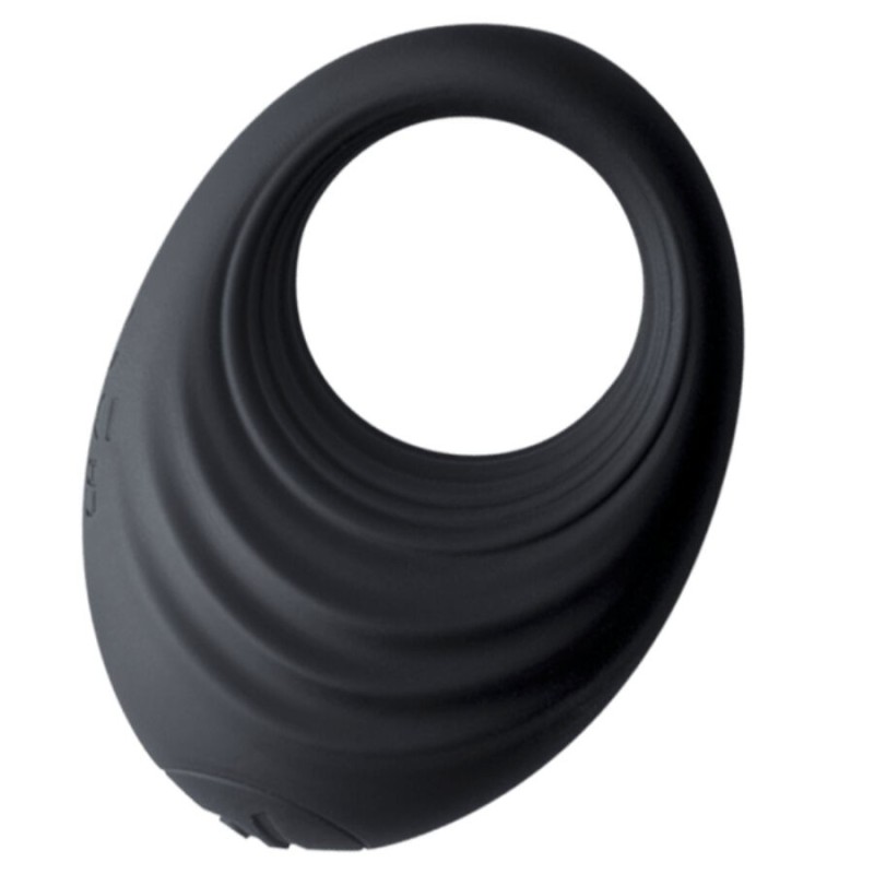 ROCKS- OFF - SPIRE ANILLO VIBRADOR PARA EL PENE NEGRO