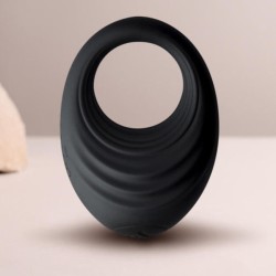 ROCKS- OFF - SPIRE ANILLO VIBRADOR PARA EL PENE NEGRO