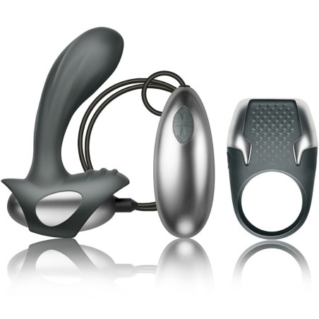 CLIMAXIMUM - EXCITE KIT ANILLO PARA PENE MASAJEADOR PRÓSTATA CON CABLE