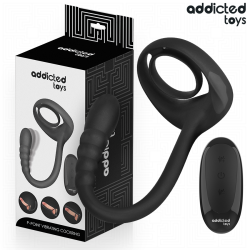 ADDICTED TOYS - ANILLO PENE VIBRADOR PUNTO·P CONTROL REMOTO