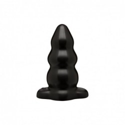 Plug Anal Triple Ondulación Triple Ripple Grande Negro