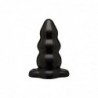 Plug Anal Triple Ondulación Triple Ripple Grande Negro