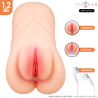 INTENSE DEEP TOUCH - KRISTA MASTURBADOR VAGINA CON EFECTO SUCCIÓN, VIBRACIÓN Y VOZ 1.2 KG
