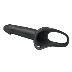 PRETTY LOVE - LANDON STRAP-ON CON VIBRACIÓN NEGRO