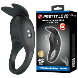 PRETTY LOVE - CARLTON ANILLO PARA PENE CON ESTIMULADOR DE CLÍTORIS
