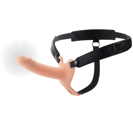 HIDDEN DESIRE - INFERNO STRAP-ON FUNDA PARA PENE CON VIBRACIÓN 16 CM